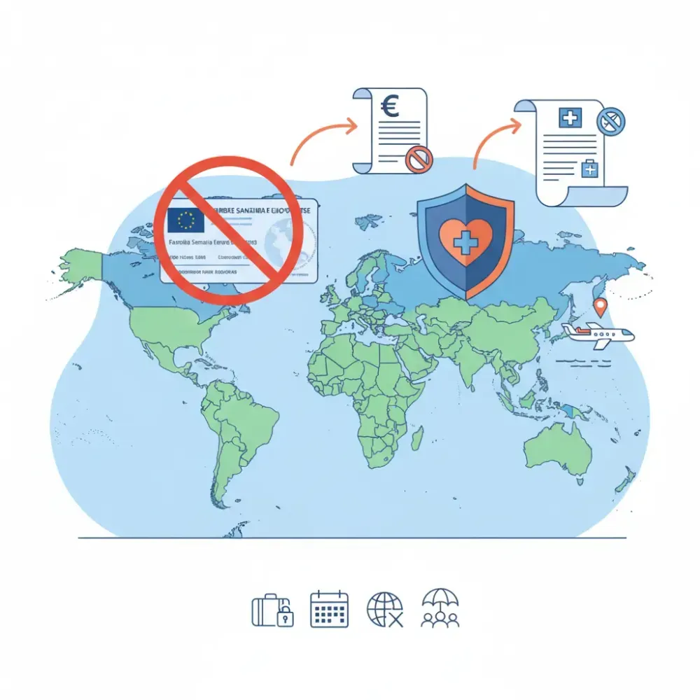 La importancia de disponer de un seguro de viaje con gastos sanitarios al viajar fuera de la CEE